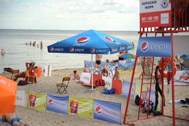 parasol 3,5x3,5m Pepsi Big Flag